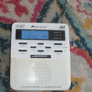 Midland Public Alert S.A.M.E. Digital Weather All Hazards Alert Radio NOAA WORKS